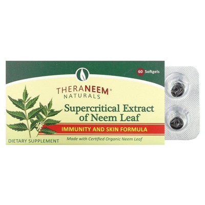 Organix South TheraNeem Naturals, Supercritical Extract of Neem Leaf, 8 mg, 60 Softgels