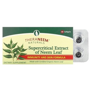 Organix South TheraNeem Naturals, Supercritical Extract of Neem Leaf, 8 mg, 60 Softgels - 1 of 2