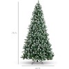 Acekool Prelit Flocked Holiday Tree, Pine Cones, Snow Tipped, Warm White, Metal Stand, Lush Branches for Home or Office - 2 of 4