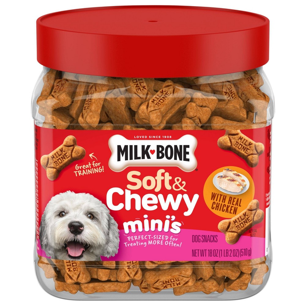 Milk-Bone Soft & Chewy Minis Dog Treat with Chicken Flavor - 18oz