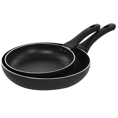 Oster Ashford 2 Piece Nonstick Aluminum Frying Pan Set in Black