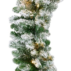 Best Choice Products 9ft Pre-Lit Pre-Decorated Garland w/ PVC Branch Tips, 50 Lights, Pine Cones, Berries - 1 of 4