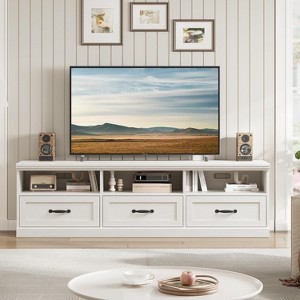 TV Stand for TVs Up to 80", 70in Entertainment Center with Storage Drawer and Open Shelves,Modern TV Console Media Cabinet for Living Room - 1 of 4