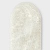 Women's Waffle Sweater Knit Reading Crew Socks with Faux Shearling Lining and Grippers Auden™One Size - 3 of 4