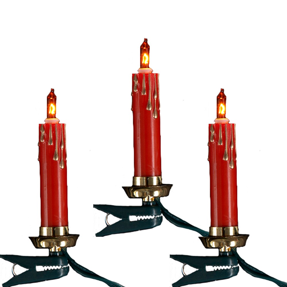 UPC 086131188305 product image for 10ct Red Candle UL Light Set | upcitemdb.com