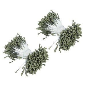 Unique Bargains DIY Craft Handmade Decorative Double Heads Artificial Flower Stamens 700 Pcs - 1 of 4