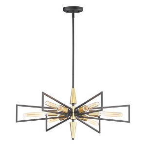 Maxim Lighting Wings 6 - Light Chandelier in  Black/Satin Brass - 1 of 4