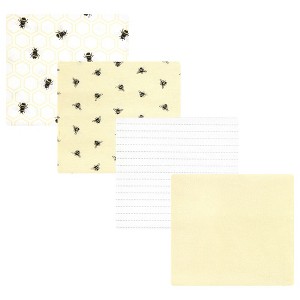 Luvable Friends Hudson Baby Flannel Receiving Blankets 4pk - 1 of 2