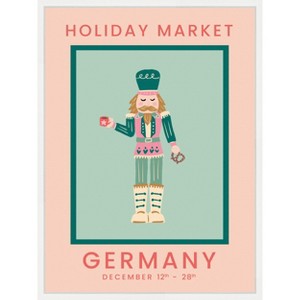 Amanti Art German Christmas Market by Leonora Jennifer of Yellow Heart Art Canvas Art Framed - 1 of 4