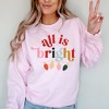 Simply Sage Market Women's Graphic Sweatshirt All Is Bright Christmas Lights - 2 of 3