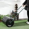 Outsunny 20-Inch Push/Tow Behind Lawn Roller Filled with 16 Gal Water or Sand, Perfect for Flattening Sod in the Garden - 2 of 4
