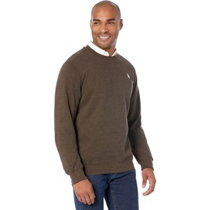 U.S. Polo Assn. Men's Long Sleeve Popover Crew Neck Fleece Sweatshirt - 1 of 3