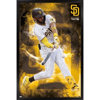  Fernando Tatis Jr. Poster Neon San Diego Padres MLB Canvas Wall  Art Home Decor Framed Poster Man Cave Gift(Black Floating Frame, 12x18):  Posters & Prints