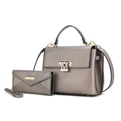 MKF Collection Hadley Women’s Satchel Bag with Wristlet Wallet by Mia K