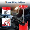 Oil Drain Tank,Portable Oil Drainer w/ 360 Degree Wheels,Toolbox & 15 Inch Funnel Fluid - 3 of 4