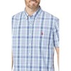 U.S. Polo Assn. Men's Short Sleeve CVC Yarn-Dye Poplin Woven Button Down Shirt - 3 of 3