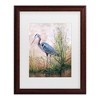 Trademark Fine Art -Jean Plout 'In The Reeds Blue Heron' Matted Framed Art - 2 of 3