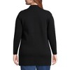 Lands' End Women's Fine Gauge Cotton Button Front Blazer Sweater - 2 of 4