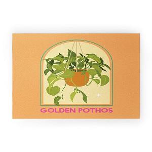 April Lane Art Golden Pothos Houseplant 30" x 20" Welcome Mat - Society6 - 1 of 3