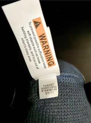 Recalled Cloud Island 4-Piece Plush Toy Set label with Item Number 030-02-1042