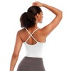 DOMETOUR Cross Back Athletic Yoga Sports Bra With Removable Chest Cushion - 2 of 4