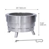 Teamson Home Felix Stainless Steel Collapsible Wood-Burning Fire Pit - 4 of 4