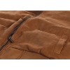 Gioberti Men's Faux Suede Bomber Jacket with Warm Light Inner Padding - 4 of 4