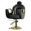 360°Swivel Barber Chair Salon Chair, Height Adjustable Reclining Barber Chair, Spa Beauty Equipment, Heavy Duty Swivel Styling Chair - 2 of 4