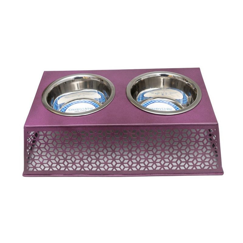 Country Living Elevated Dog Feeder with Dual Bowls - Eco-Friendly, Stylish Raised Pet Bowl for Healthier Eating, 4 of 11
