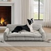 Okak Rectangle Soft Waffle Pet Bed for Big & Oversized Dogs,Comfy Cushion Dog Sofa Bed with Backrest and Armrests - 2 of 4