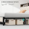 CIPACHO Queen Size Beige Platform Bed Frame with Charging Station Upholstered Storage Headboard Footboard Metal Slats No Box Spring Needed No Drawers - 2 of 4