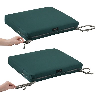 Mallard Green Water-Resistant Patio Seat Cushion