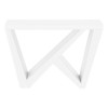 FONTOI Side Table Featuring a Base with Asymmetrical Design, Console Table for Living Room, Bedroom, Narrow Space, Entryway, White, 11.5"*32"*47.25" - 4 of 4