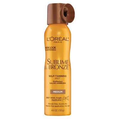 L'Oreal Paris Sublime Bronze Self-Tanning Mist Medium - 4.6 fl oz