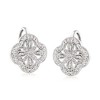 Ross-Simons Openwork Clover Drop Earrings With Diamond Accents in Sterling Silver - 4 of 4