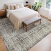 Machine Washable Rug Vintage Floral Rug Distressed Oriental Rug with Non Slip Backing, Low Pile Thin Soft Carpet - 3 of 4