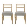 NicBex Mid-Century Small Upholstered Dining Chairs Set of 2 with Backrest,Modern Wooden Kitchen Chairs,Living Room Chairs - 4 of 4