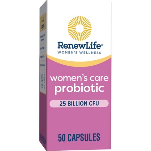 Renew Life Ultimate Flora Probiotic Womens Care Vegetarian Capsules ...