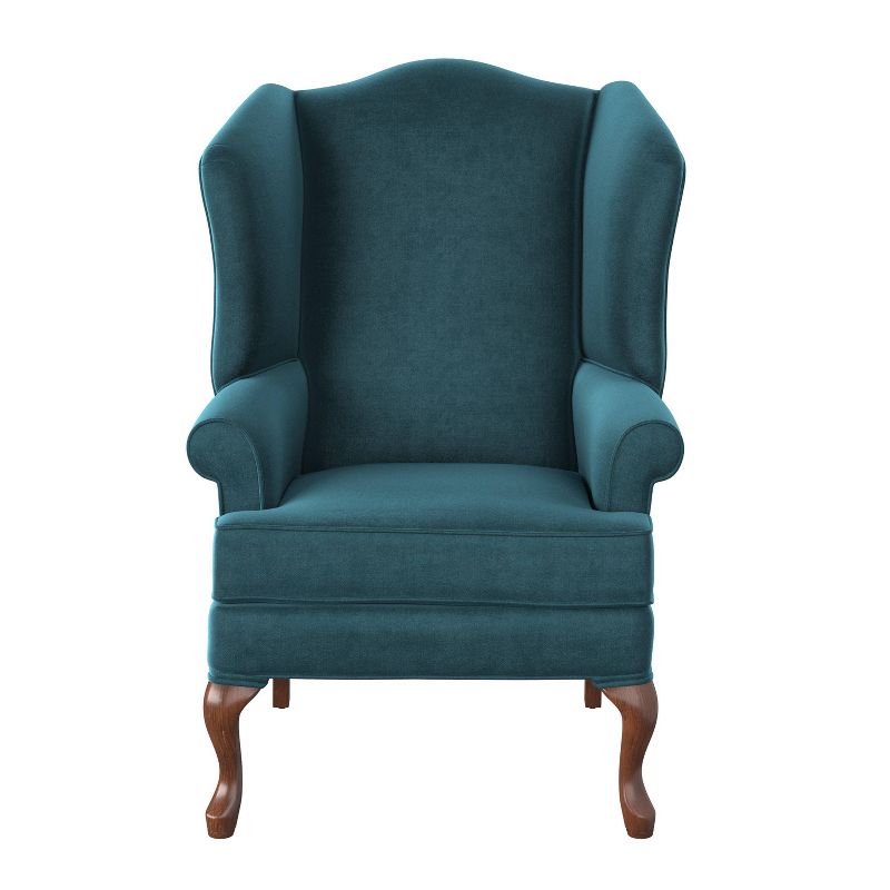 Comfort Pointe Elizabeth Wingback Accent Chair Ocean, 5 of 9
