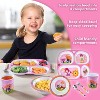 Bentology 5 Pc Mealtime Set, Fairy Theme - Dishwasher Safe, BPA Free- 4 Divided Compartments for Easy Self-Feeding- Great Christmas Gift for Kids - 3 of 3