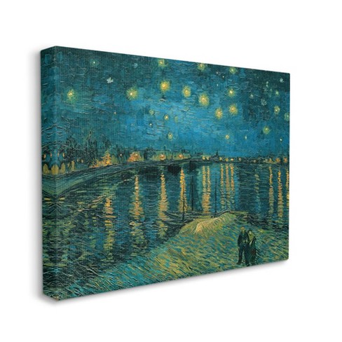 Stupell Industries Classic Starry Night Over The Rhone Van Gogh