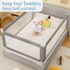 KTMBDW Baby Bed Rail Guard for Toddlers Toddler Bed Side Rails Swing Down Bedrail Extral Tall Child Safety Side Railing Guards for Kids - 3 of 4