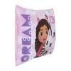 DreamWorks Gabby's Dollhouse Dream It Up Pink and Purple Pandy Paws Decorative Toddler Pillow - 2 of 4
