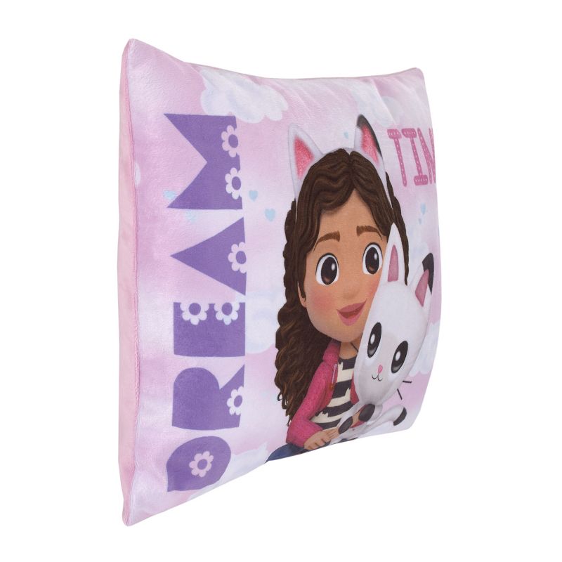 DreamWorks Gabby's Dollhouse Dream It Up Pink and Purple Pandy Paws Decorative Toddler Pillow, 2 of 6