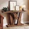 Hommoo 55-Inch Farmhouse Console Table Rustic Brown - 2 of 4