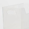 Large Multipurpose Storage Bin Clear - Brightroom™: Polyethylene, Universal Utility, 9.75" H, 855 Volume, Spot Clean - image 3 of 4