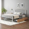 Bed Frame with 4 Storage Drawers, Queen Bed Frame with Headboard, Metal Platform Bed Frame with Large Storage Space, No Box Spring Needed, Noise Free - 4 of 4