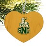 St. Norbert College Secondary Logo Heart Love Wood Christmas Tree Holiday Ornament - 2 of 3