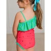 RuffleButts Girls One Shoulder Ruffle One Piece - 4 of 4