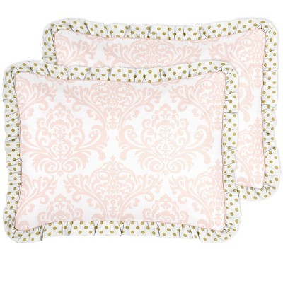 Sweet Jojo Designs Full/Queen Comforter Bedding Set Amelia Pink and White 3pc — фото 2